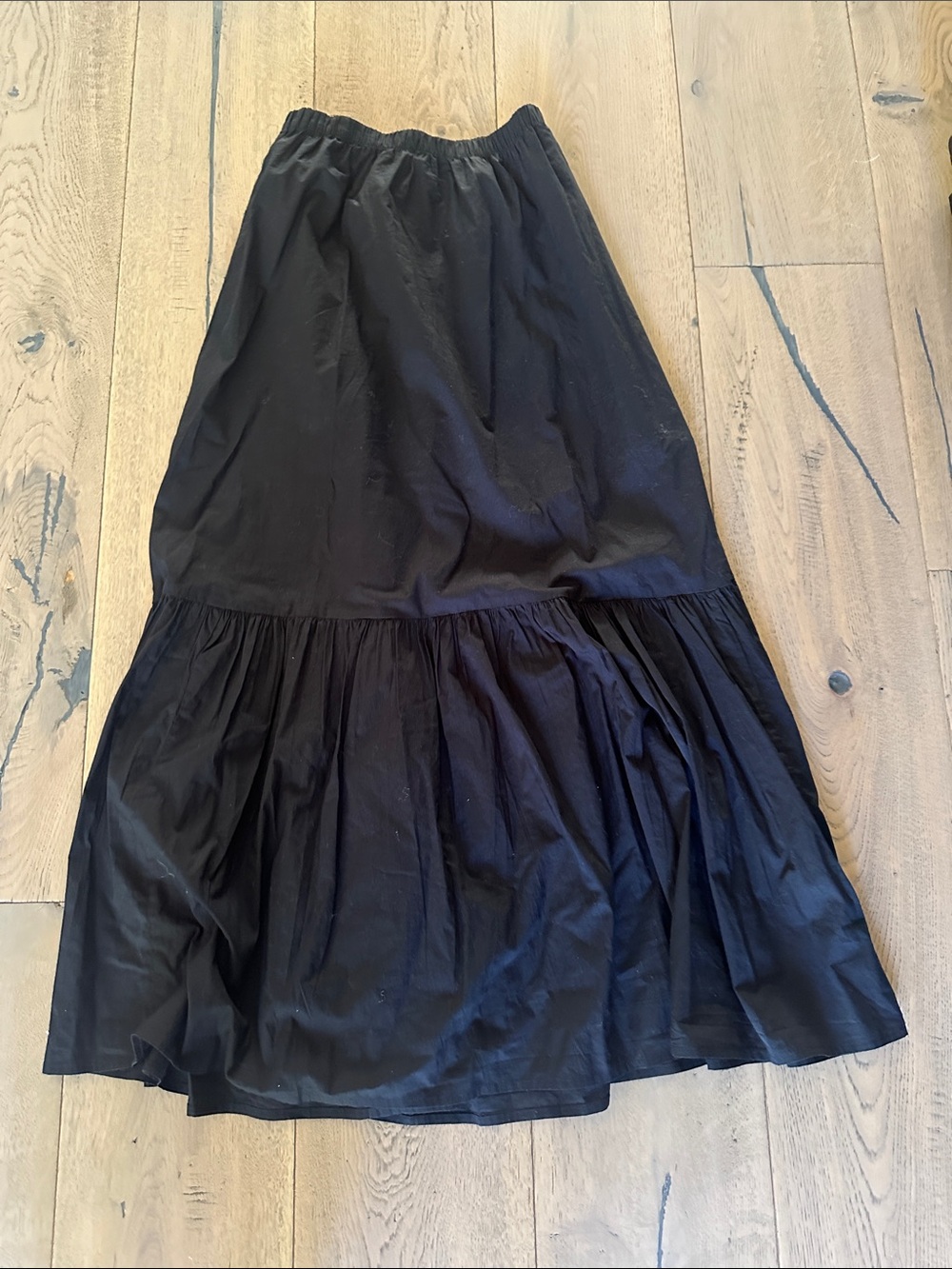 Aerie Classic Black Tiered Maxi Skirt - Women